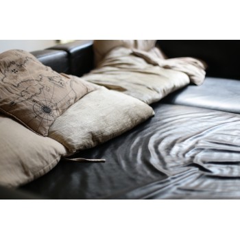 NATURAL LINEN CUSHION COVER (Set Of 2)